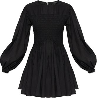 AllSaints Chia Jurk - Dames - Korte kleedjes - Zwart - M - Katoen - Kleedjes