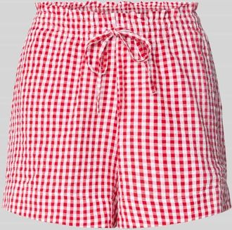 Gina Tricot Shorts mit elastischem Bund in Rot, Gr&ouml;&szlig;e XS