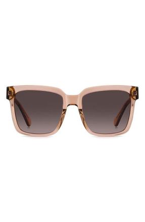 Kate Spade New York Shira 55mm Sunglasses in Brown Pink/Pink Ds at Nordstrom