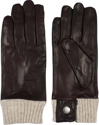 Howard London Accessoires, Dames, Bruin, 8 IN, Wol, Leren Handschoenen Lily