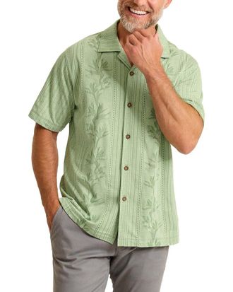Tommy Bahama Palm Fresco Border Silk Camp Shirt