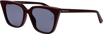 Alexander McQueen Womens Sunglasses Am0556s Red Acetate