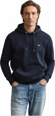 GANT Shield Crew Sweatshirt - Heren - Hoodies - Blauw - XL - Katoen - Hoodies & sweatvesten