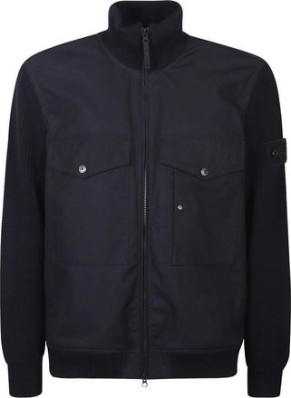Stone Island Chest-Pocket Dark Blue Jacket