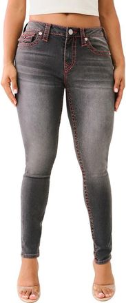 True Religion Jennie Skinny Jeans in Charcoal at Nordstrom, Size 25
