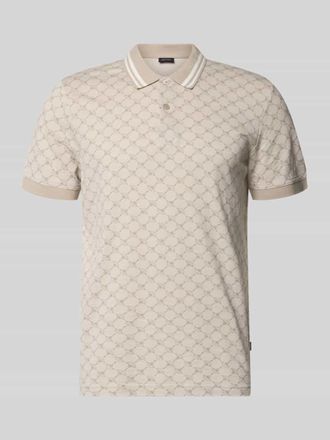 Joop Regular Fit Poloshirt mit Logo-Muster Modell Jessino in Beige, Gr&ouml;&szlig;e XXXL