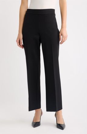 Anne Klein Welt Pocket Wide Leg Pants in Anne Black at Nordstrom, Size X-Large