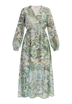Izia Maxi-jurk met lange mouwen Dames Jungle-print