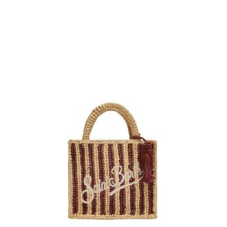 MC2 Saint Barth Handbags, female, Brown, Size: ONE SIZE Mini Vanity Raffia