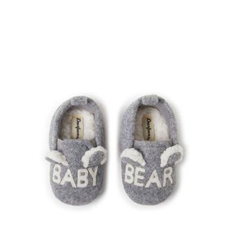 Dearfoams Casey Baby Bear Family Scuff Slipper in Light Heather Grey at Nordstrom, Size 2M