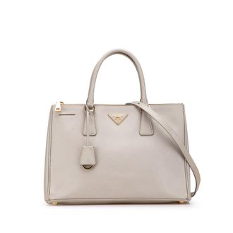 Prada Pre-owned Prada Medium Saffiano Lux Galleria Double Zip Satchel Ladies K8N8ESLAL91SHTA0