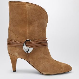 Isabel Marant Low cognac-coloured suede boot