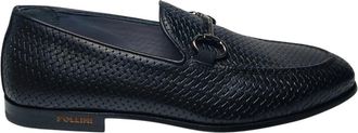Pollini Mocassins Leer - Heren - Loafers - Zwart - 39 EU - Leer - Schoenen