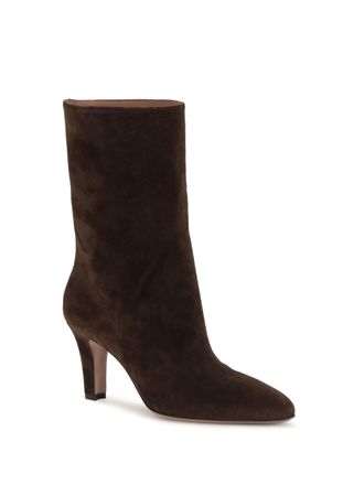 PARIS TEXAS Womens Elsa Suede Ankle Boots Cioccolato