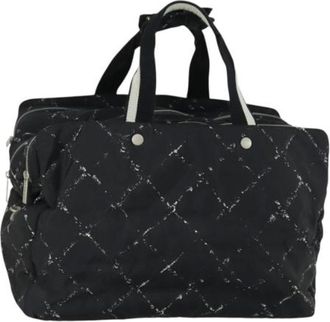 Chanel Pre-owned Handbags, female, Black, Size: ONE SIZE Pre-owned Nylon Handbag