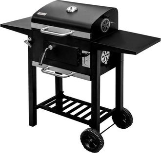 OEM Parrilla De Carb&oacute;n Para Jard&iacute;n Mega-m, 2 Mesas Auxiliares 42x30 N