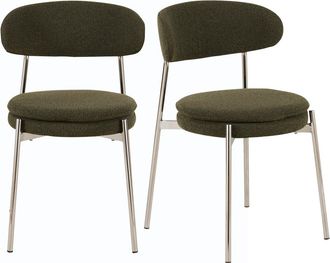 Maisons du monde Set de 2 sillas profesionales verde caqui