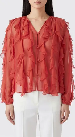 Momoni Blusa con rouches in misto seta
