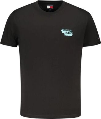 Tommy Hilfiger Zwarte Katoenen Heren T-Shirt - Heren - T-shirts - Zwart - XL - Katoen - Tops