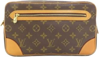 Louis Vuitton Pre-owned Clutches, female, Brown, Size: ONE SIZE Pre-owned Vintage Monogram Clutch Bag