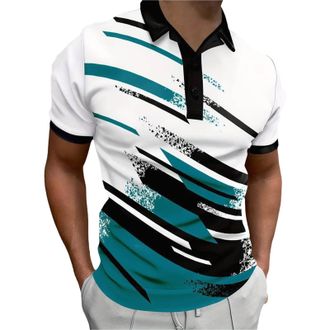 Generic Men Smart Casual Shirt Mens Polo Shirts Short Sleeve Work Busines-Half Button Shirt Men Slim Fit Work T Shirts For Men Uk Men Business Shirt Formal Sh