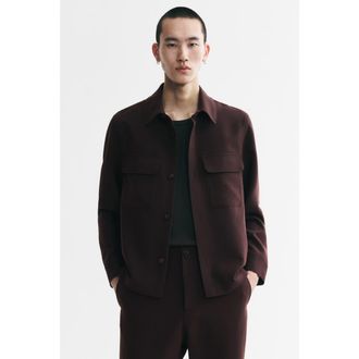H&M Overshirt in Dark Brown at Nordstrom, Size Xx-Large