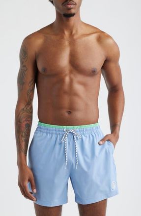 Chubbies Alpine Skies 5.5-Inch Swim Trunks in Dusty Blue at Nordstrom, Size Xx-Large