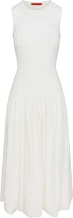Simon Miller Yanez poplin midi dress - women - Nylon/Elastane/Viscose - M - White