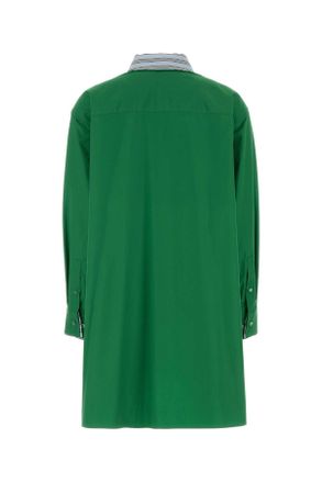 Loewe Dress Shirt Dress - Green