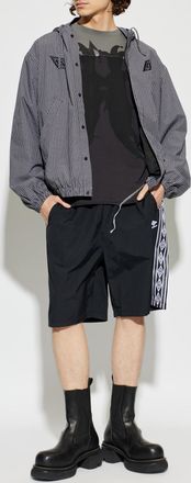 Umbro Shorts With Side Stripes, Mens, Black