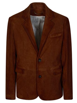 Golden Goose Robyn Waxed Brown Waxed Cotton Jacket