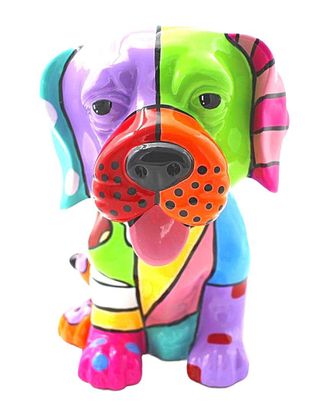 Interior Illusions Plus Dollar Sign Pet Dog With Pink Tongue