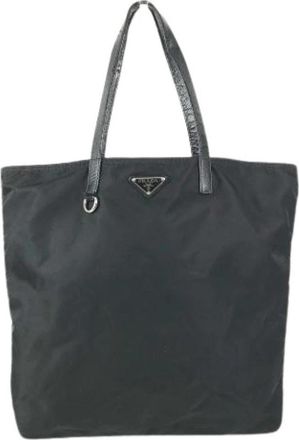Prada Pre-owned Vintage Tote Bag - Dames - Vintage Shopper - Zwart - ONE Size - Leer - Vintage