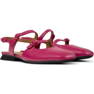 Camper Casi Myra Flat in Burgundy at Nordstrom, Size 36