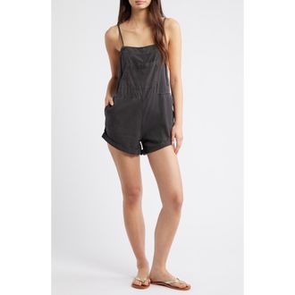 Billabong Wild Pursuit Short Overalls in Off White /Brown at Nordstrom Rack, Size Small