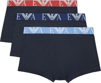 Armani Heren Boxershort (Pakket van 3) (Zalm/Blauw/Navy)
