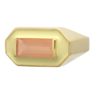 Aliita Deco Maxi Baguette Moonstone Ring