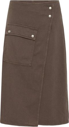 Inwear Midi Rokken - Dames - Midirokken - Bruin - L - Rokken