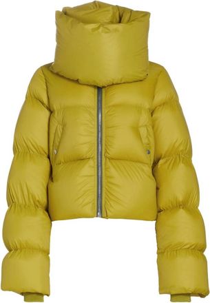 Rick Owens Womens Funnel Neck Jacket In Acid