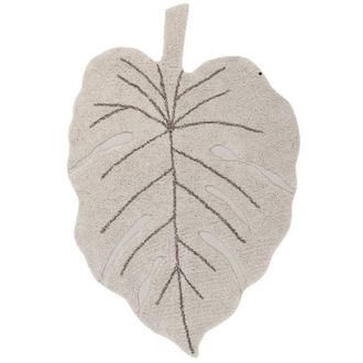 Lorena Canals Alfombra de algod&oacute;n reciclado con forma de hoja 120x180cm