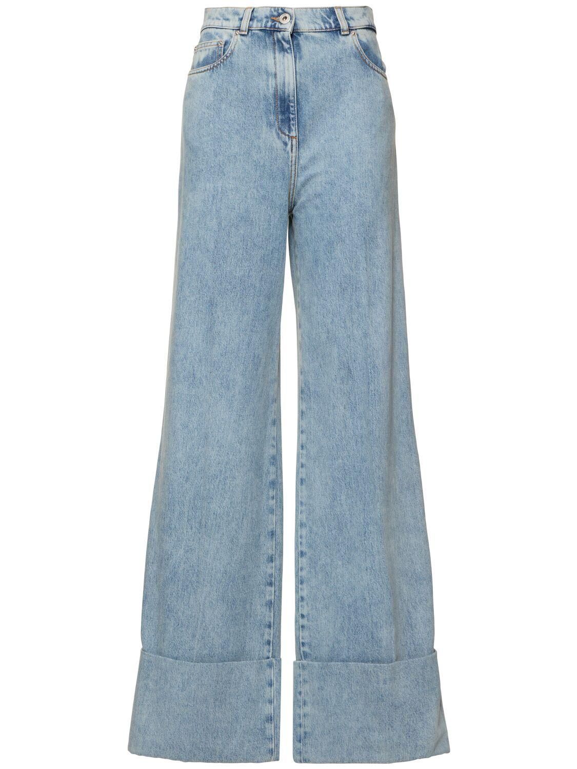 ★24SS新作★WOOALONG★Washing curve pocket wide denim pants TWP Drawstring Jeans | TNT - The New Trend | Shop Luxury