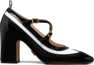 Thom Browne Pumps con design a incrocio 75mm - Nero
