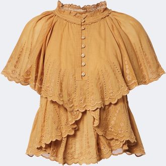 Isabel Marant Lorna embroidered cotton top