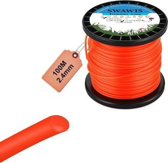 OEM Hilo De Corte Redondo De Nailon De 2,4 Mm/100 M, Hilo De Repuesto Para Desbrozadora, Para Eliminar Malas Hierbas Del Jard&iacute;n, Hilo Para Cortasetos, Col