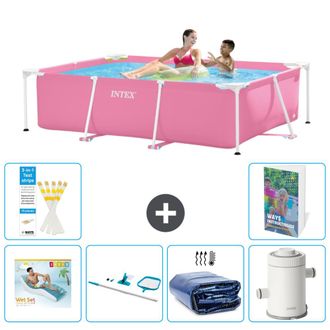 Intex Piscina Con Estructura Rectangular - 220x150x60 Cm - 7-piezas S96