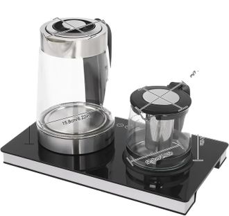 OEM Hervidor De Vidrio, Control De Temperatura, Gran Capacidad, Negro