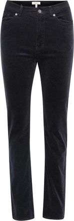Part Two Donkerblauwe Slim-Fit Katoenen Broek - Dames - Slim Fit Broeken - Blauw - 2XL - Katoen - Broeken