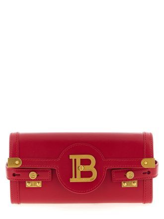 Balmain Fuchsia Calfskin Clutch Womens Bag