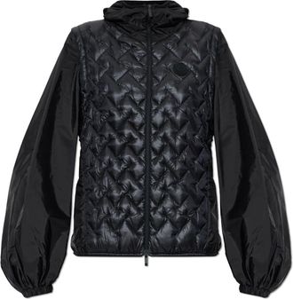 Moncler Mirage Packable 2-in-1 Short Down Jacket - Dames - Gewatteerde jassen - Zwart - L - Nylon - Jassen