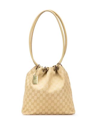 Gucci 2000-2015 GG Canvas schoudertas - Bruin